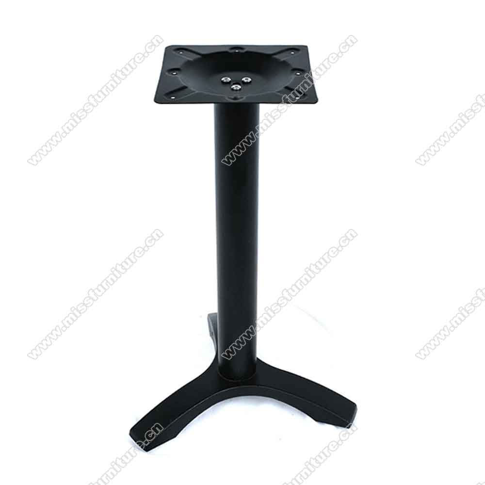 Customize black iron tripod base american retro diner table legs M8988, black 50s retro dining room iron tripod base table legs,American 1950s retro diner table legs M-8988