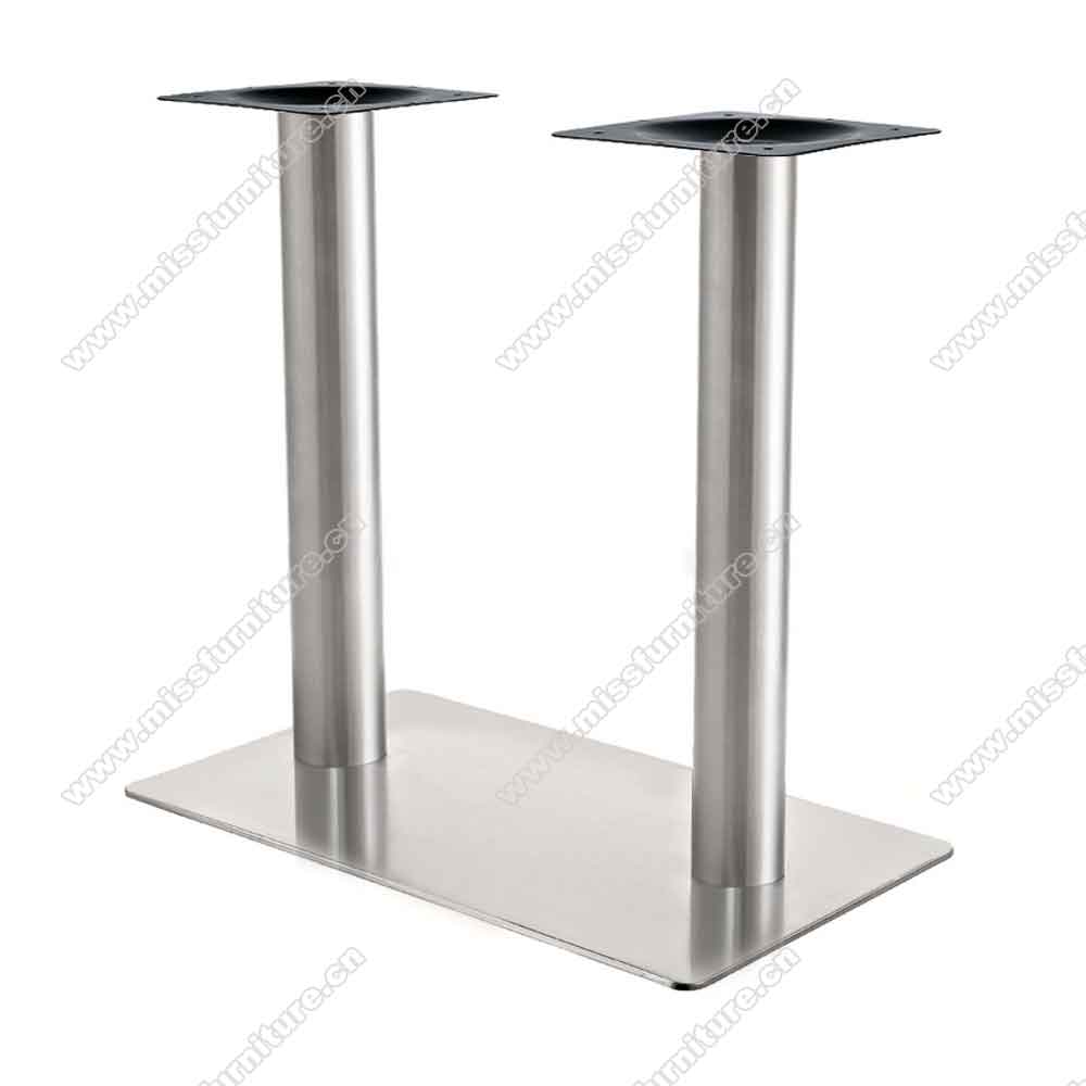 Classic 304# stainless steel rectangle base for 4 seater american diner table legs M8992, 40*70cm rectangle base retro cafeteria steel table legs,American 1950s retro diner table legs M-8992